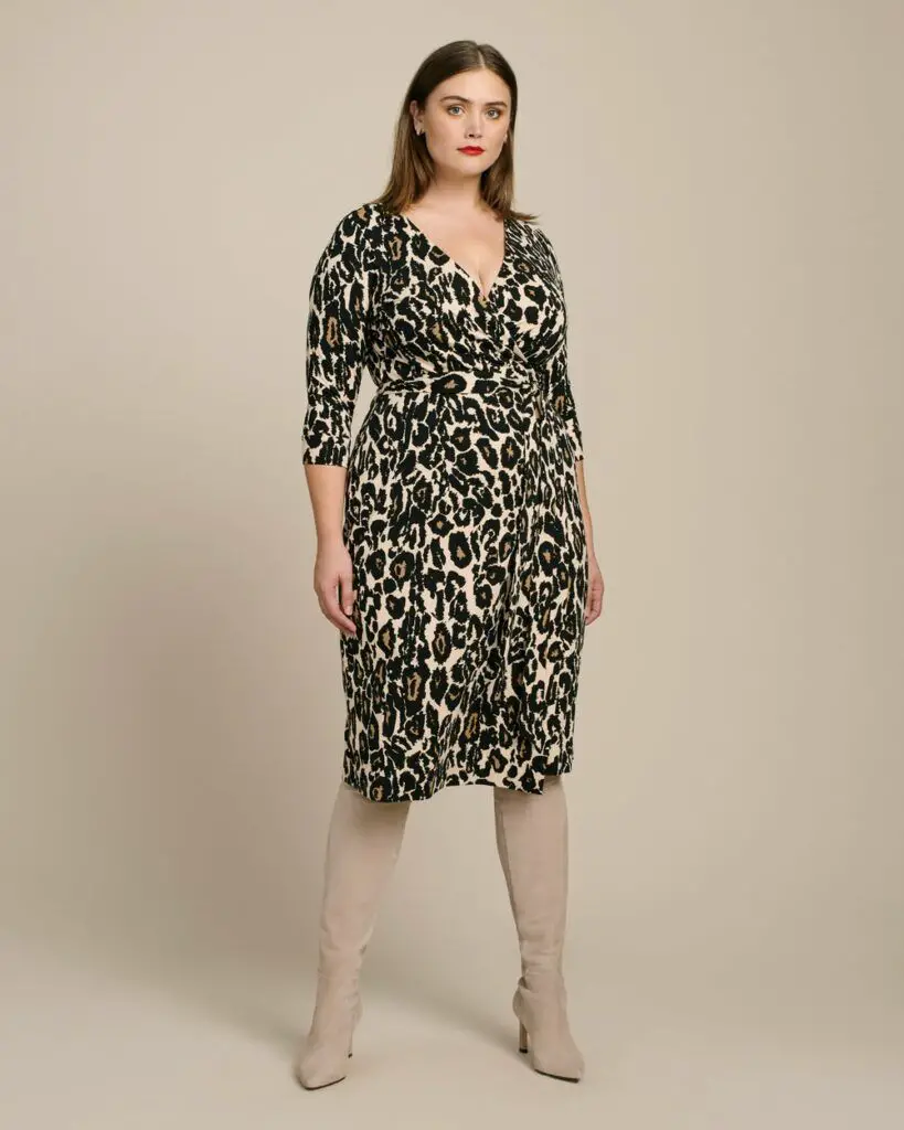 Dvf wrap 2025 dress plus size