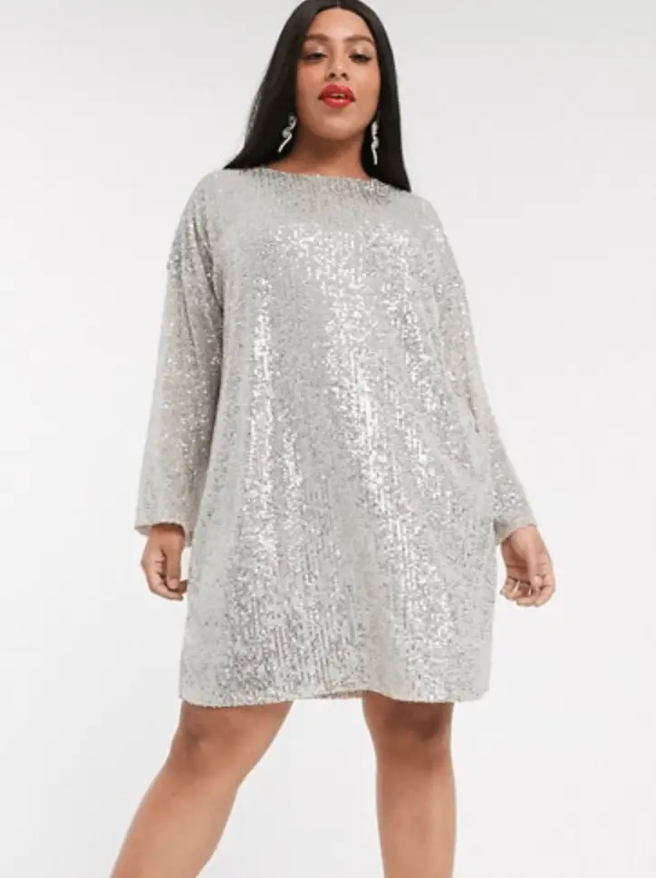 ASOS Silver Party Dress