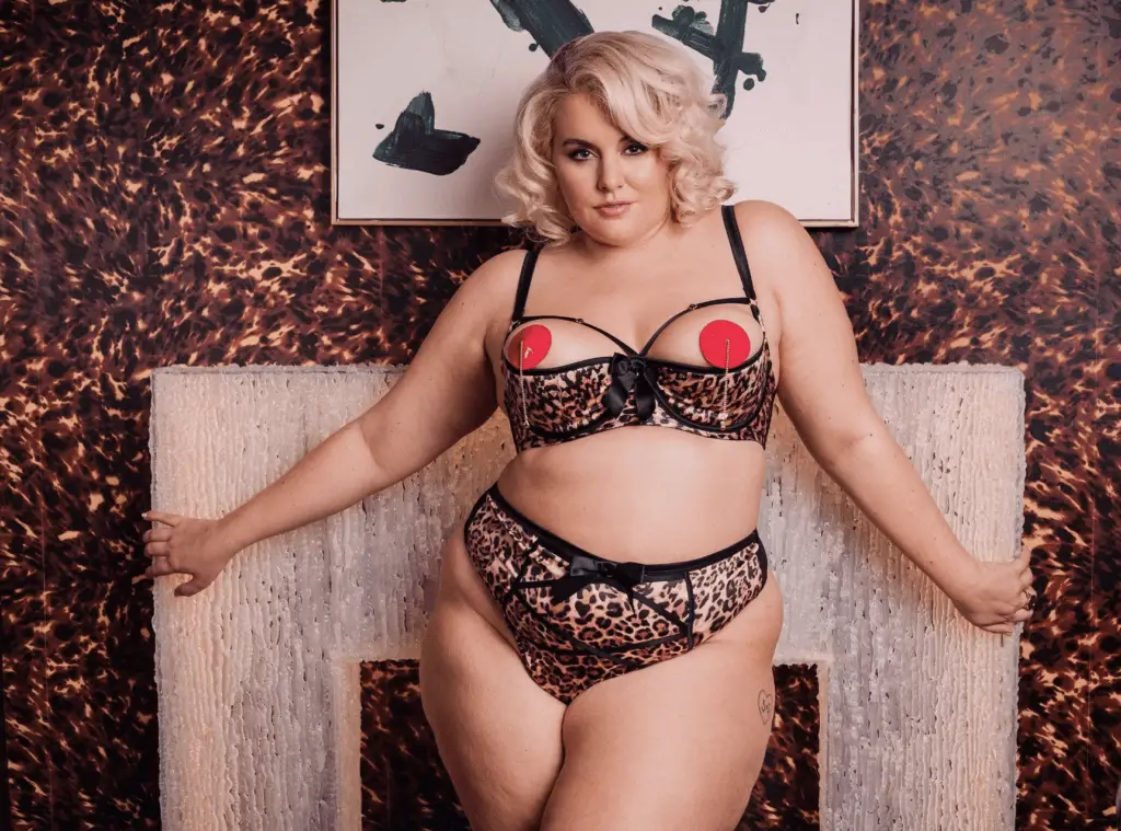 Plus Size Cheetah Print Lingerie