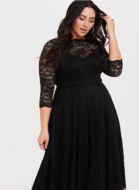 Classic Lace Little Black Dress