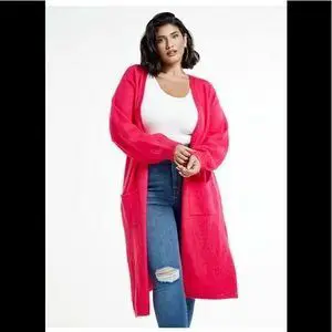 Holiday Gift Guide for Plus Size Traveler-MARGUERITE LONG CARDIGAN SWEATER