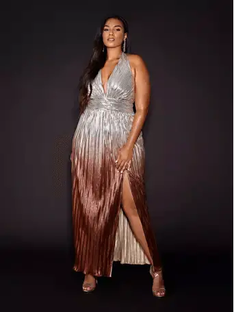 Metallic Ombre Dress 