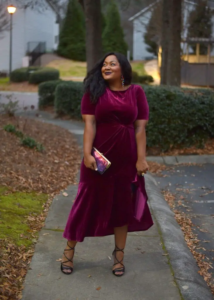 Lane bryant purple store dress