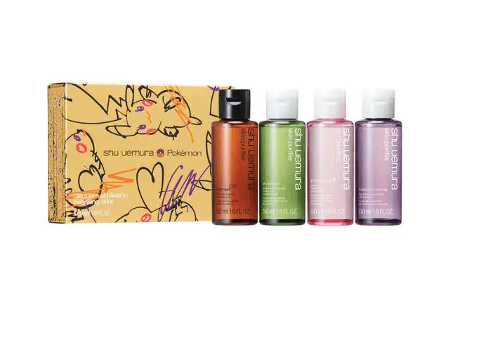 cleansing oil coffret in Pikachu-inspired gift box