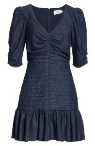 Pansy Chambray Minidress