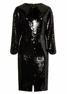 Stretch Sequins Dolman Dress