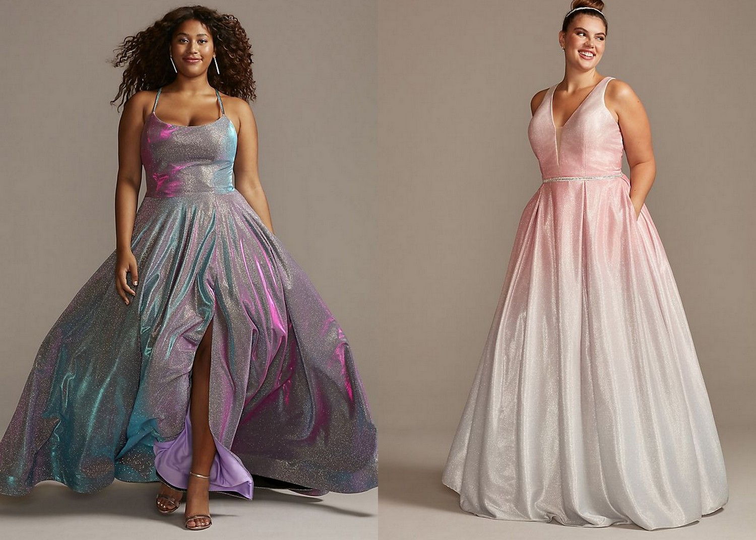 plus size prom dresses with straps