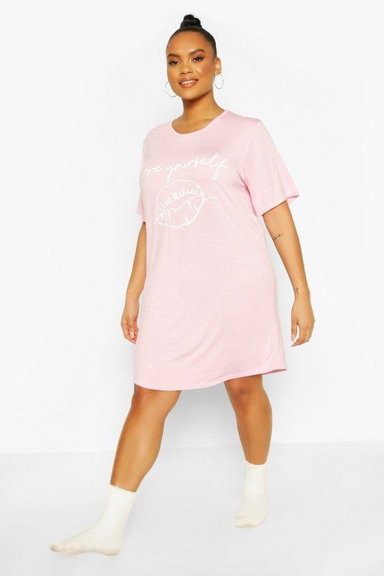 Plus Lips Slogan Nightie