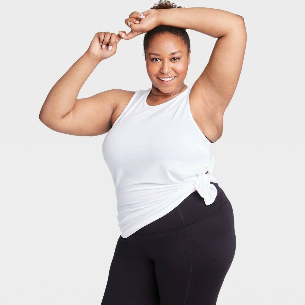 Plus Size Side-Tie Tank Top - All in Motion