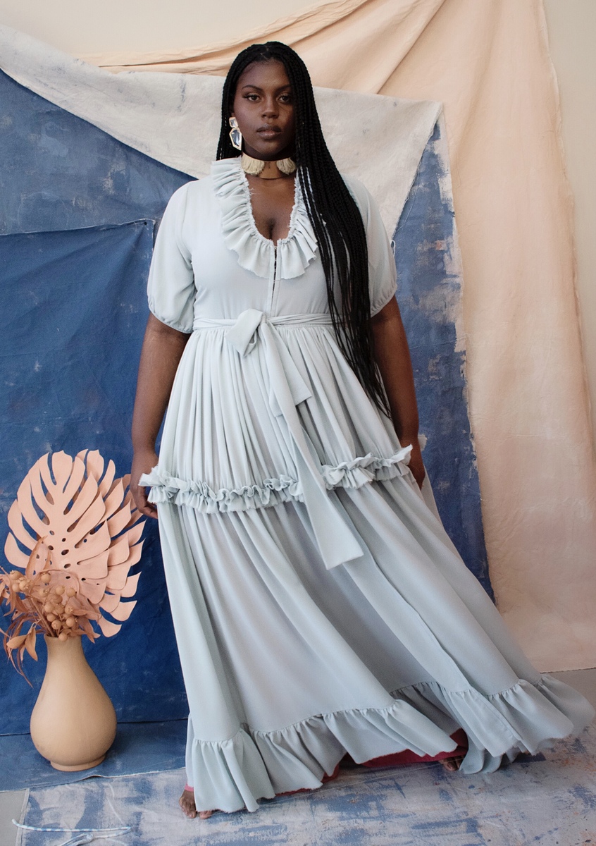 Zelie for She Resort Plus Size Collection- Dreaming in the Clouds Dress