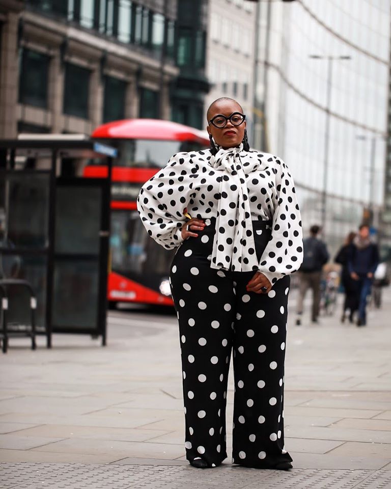 MaNgu in Plus size polka dot look- Plus size spring style tips from Timothy Snell
