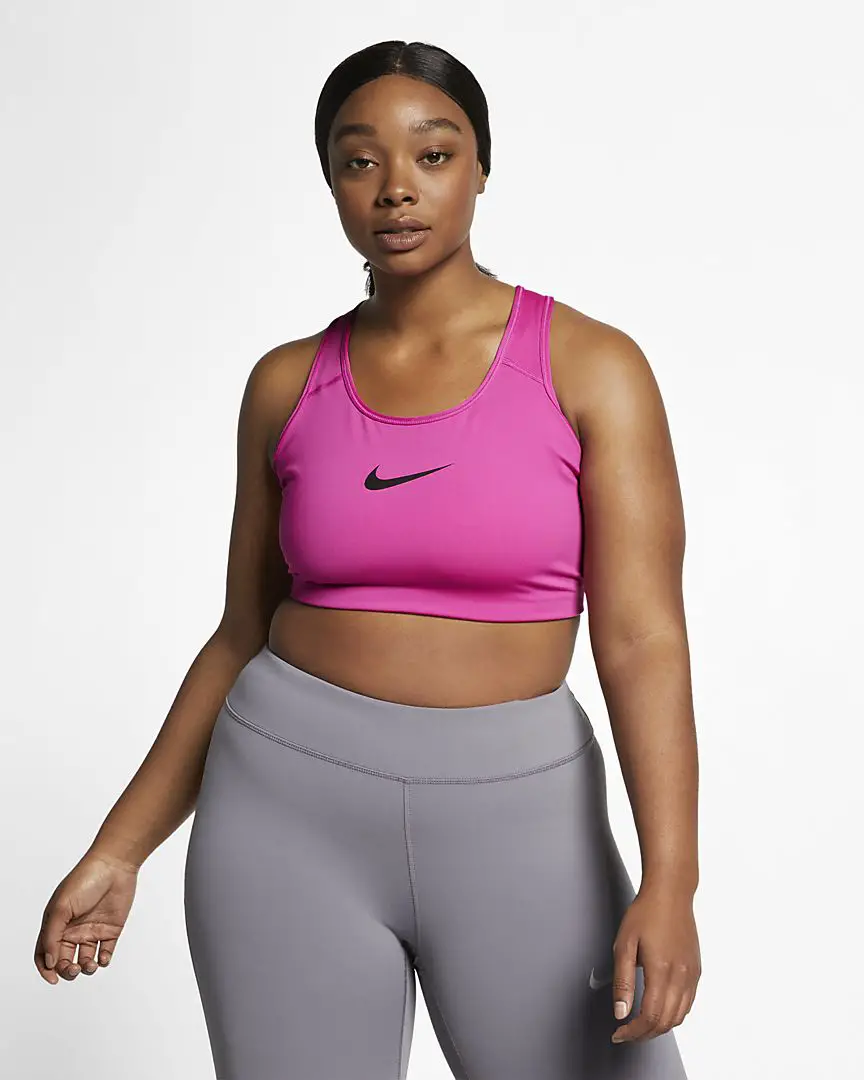 swoosh womens medium support sports bra plus size 2vzVmb