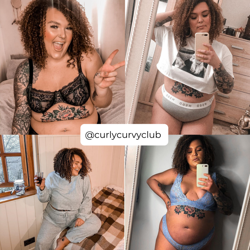 The Plus Size Influencers Who Have Some of the Best Plus Size Loungewear-@CurvyCurlyClub