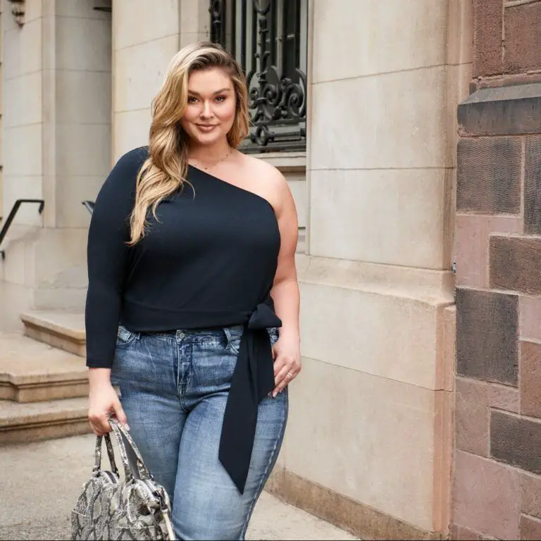 All Worthy Hunter McGrady One Shoulder Top with Tie