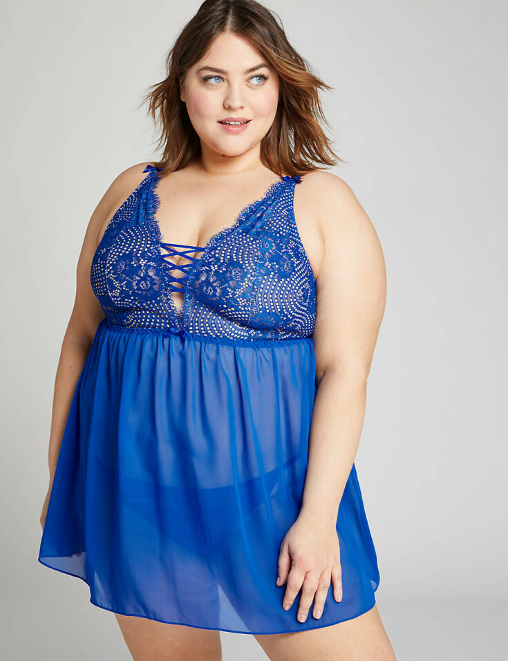 Lace No Wire Babydoll from Lane Bryant