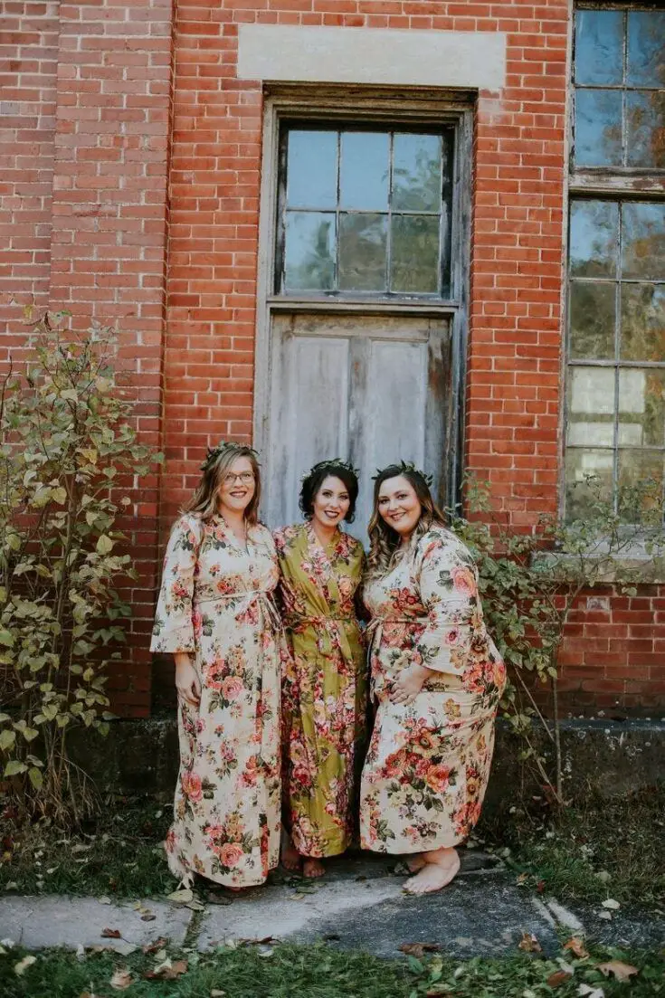 Floral Plus Size Robe by MonoRobes