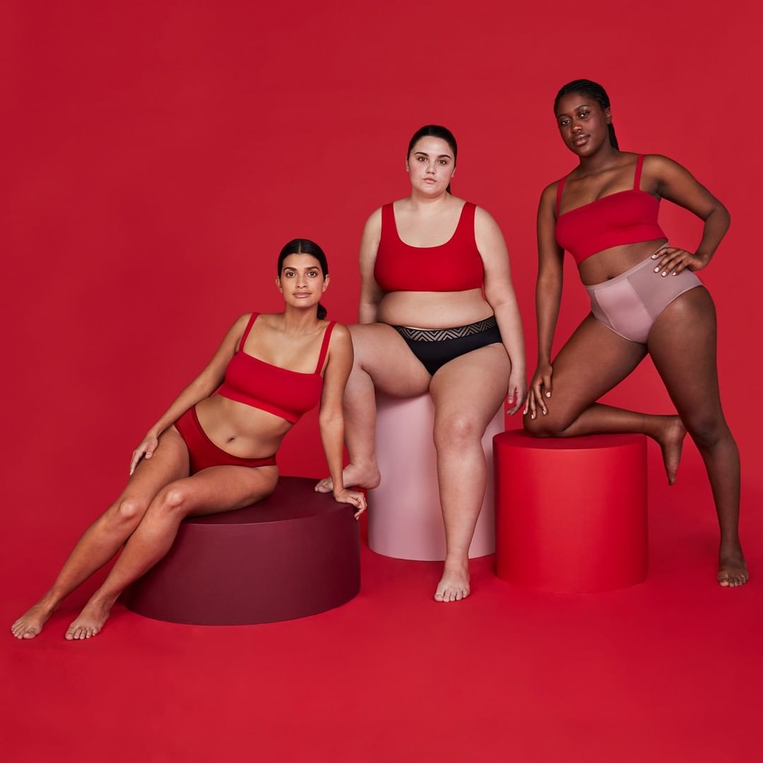 Thinx plus size period panties