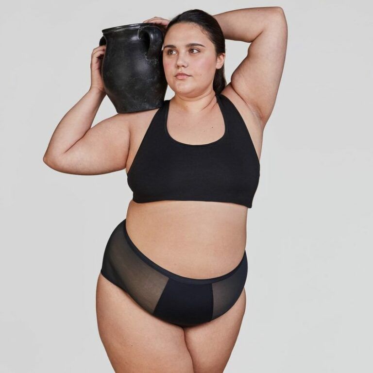 Thinx Super on a plus body