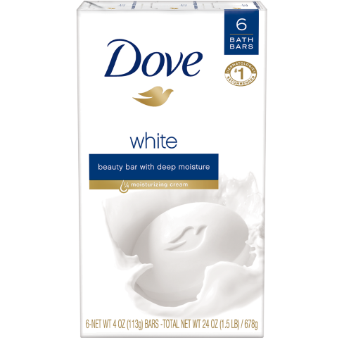 Dove White 6 Bar 10011111347875