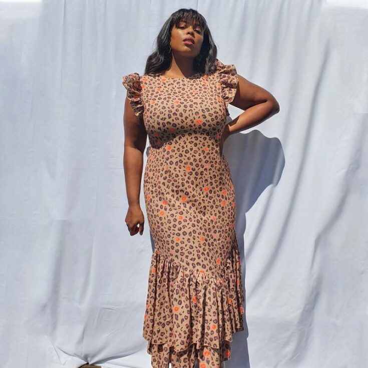 Image for Brown Leopard Print Frida Dress