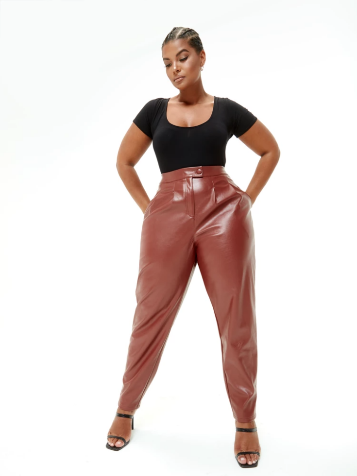 Janay Faux Leather Trousers