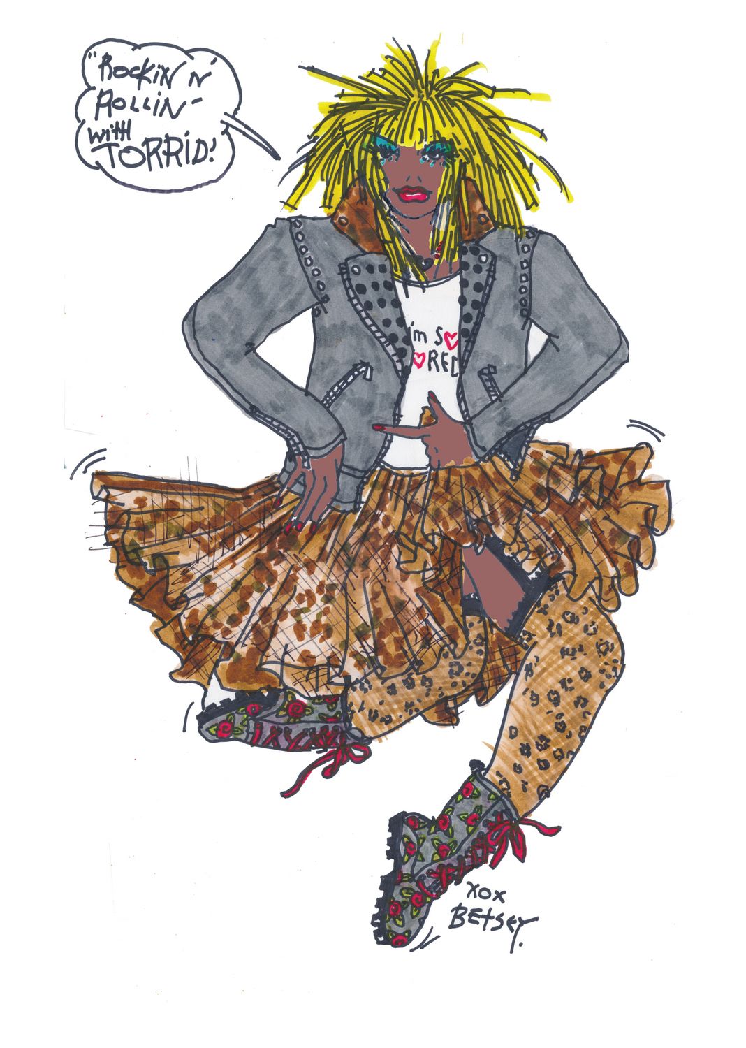 Torrid Meets Betsey Johnson Collection- Sketch