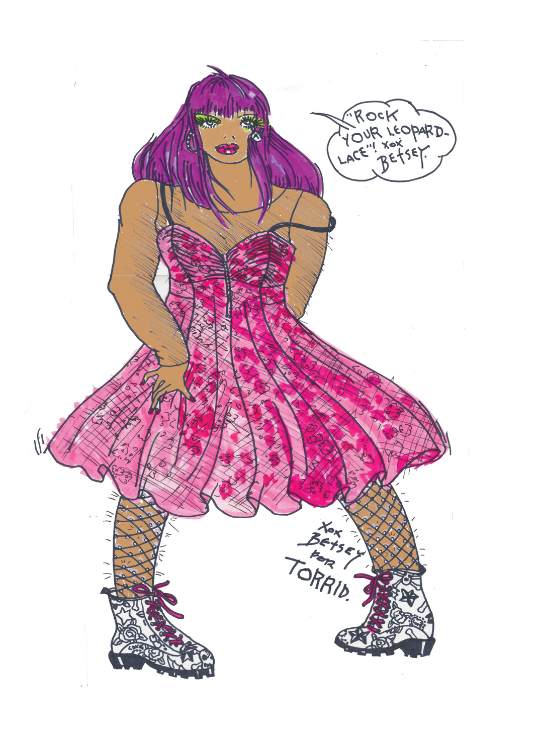 Torrid Meets Betsey Johnson Collection- Sketch