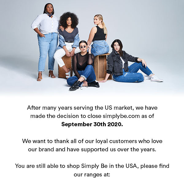 Simply Be Closes in the US