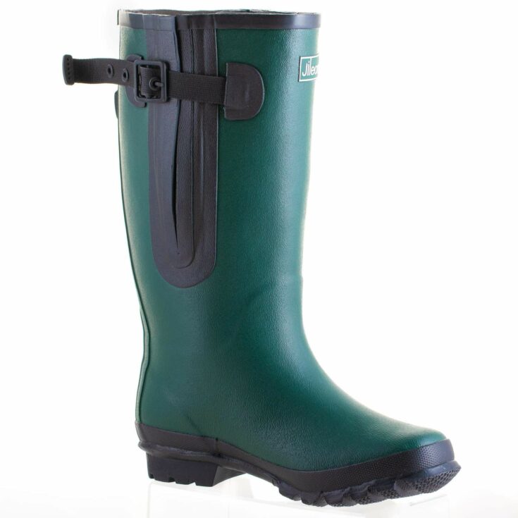 Extra Wide Calf Womens Rain Boots Green Up to 23 Inch Calf 2