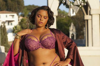 PLUS SIZE LINGERIE Jenny Rieu collaboration with Dita Von Teese Lingerie & Marjolaine through Glamuse