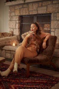 Fashion to Figure x OG plus beauty Chastity Garner Apres Ski Collection