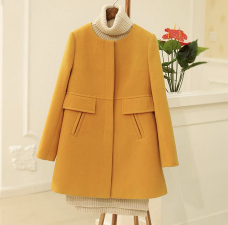 yellow overcoat