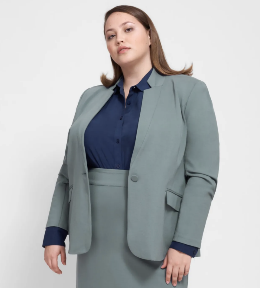 plus size suiting