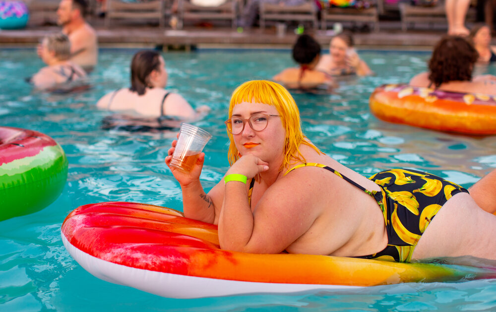 all go stock photo. plus size person in swimming pool- memorial day 

A Few The Memorial Day Sales in Plus Size Fashion to Know!