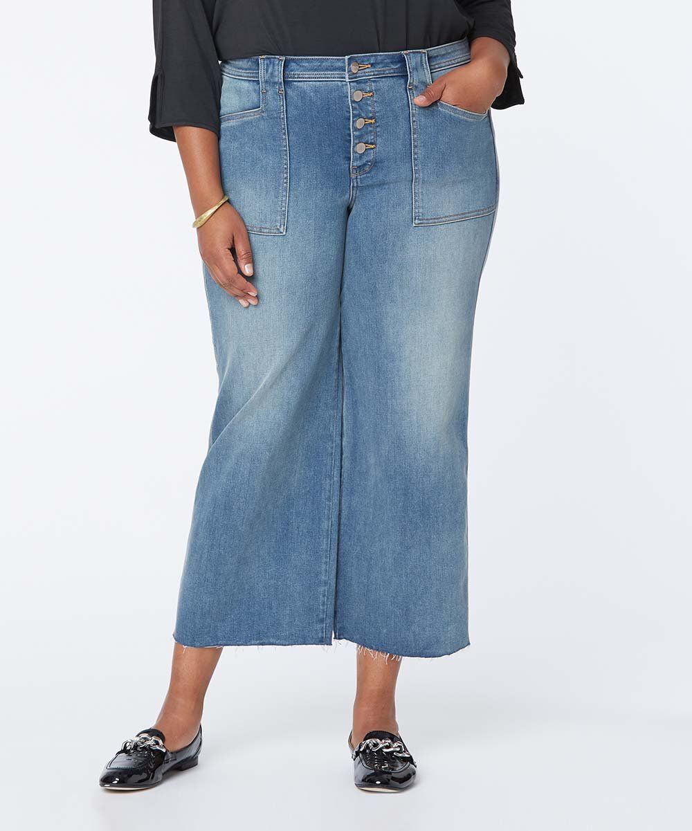 plus size wide leg jeans