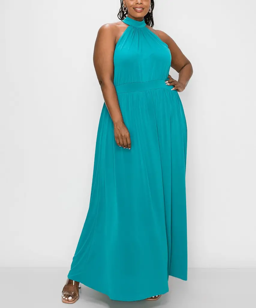 Jade Halter Maxi Dress - Women & Plus