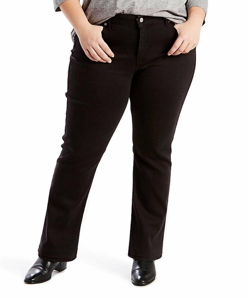 plus size black jeans