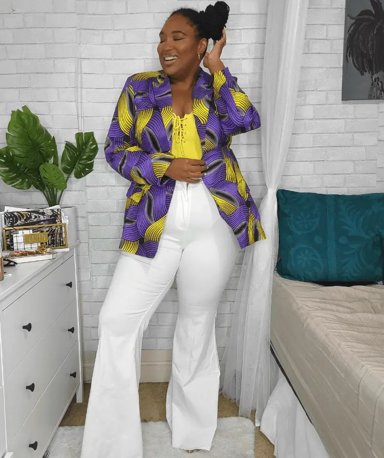 Plus size white jeans 