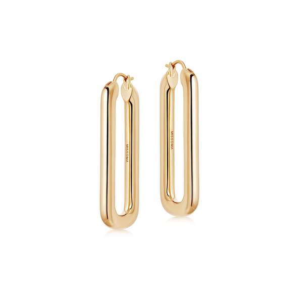 ovate hoop earrings earrings missoma 18ct gold plated