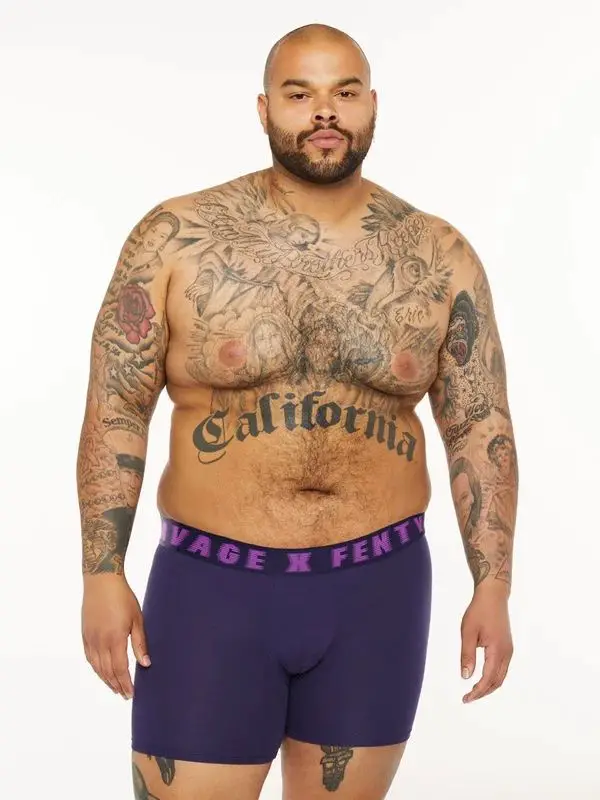 Fenty plus size store model