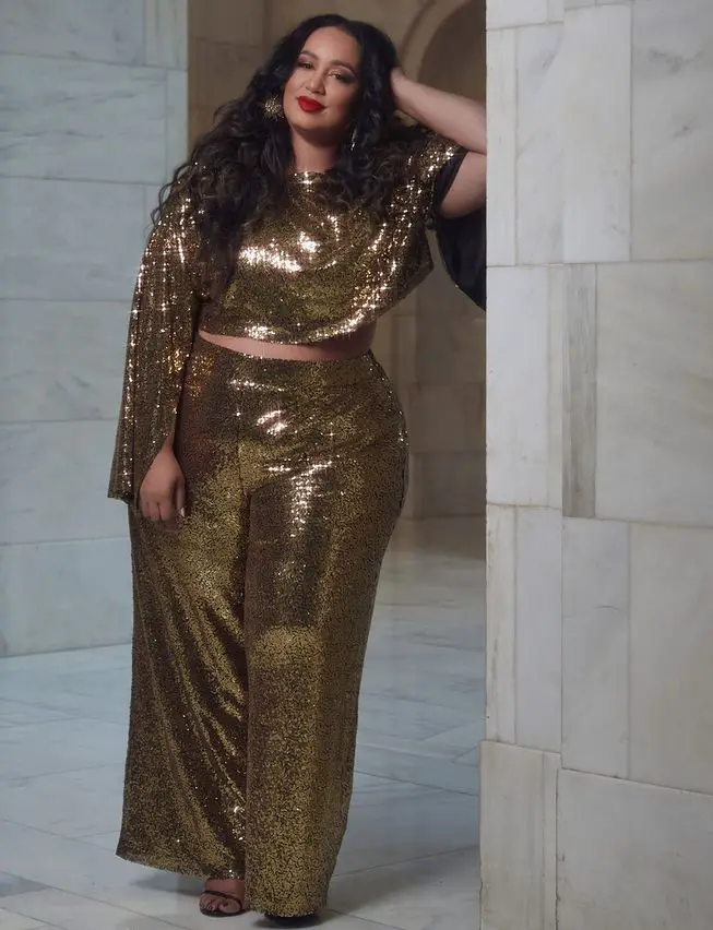 sparkly jumpsuit plus size