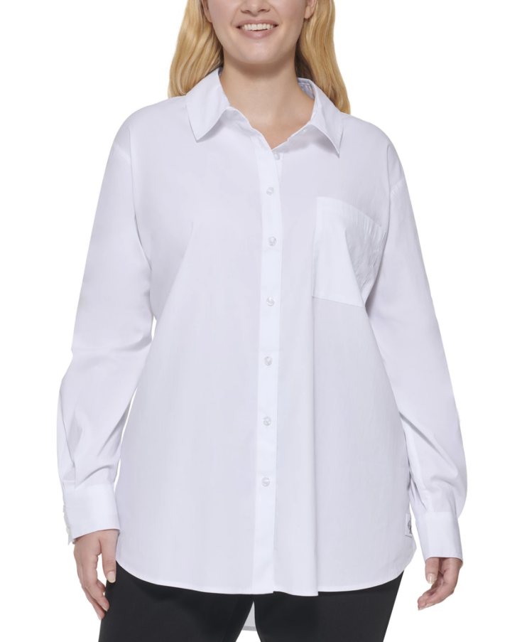 Trendy Plus Button Up Shirt