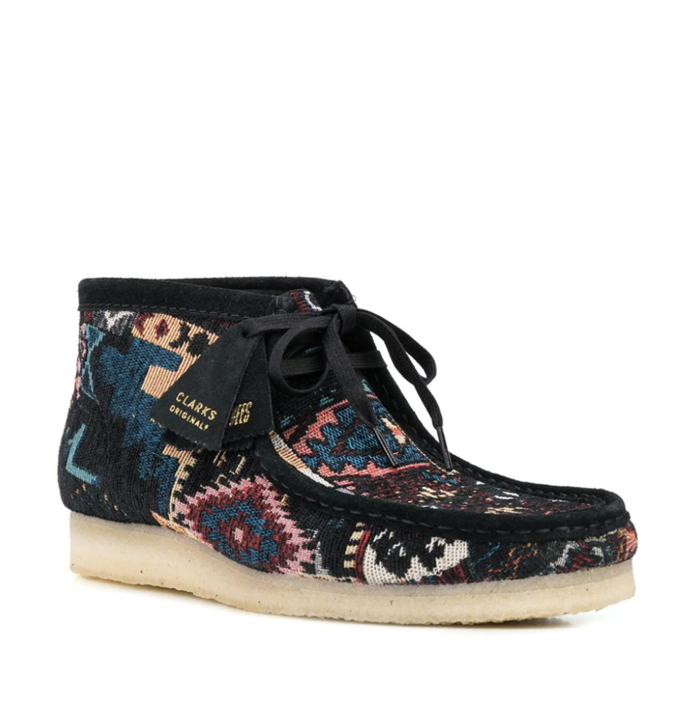 patterned Wallabee lace up shoes