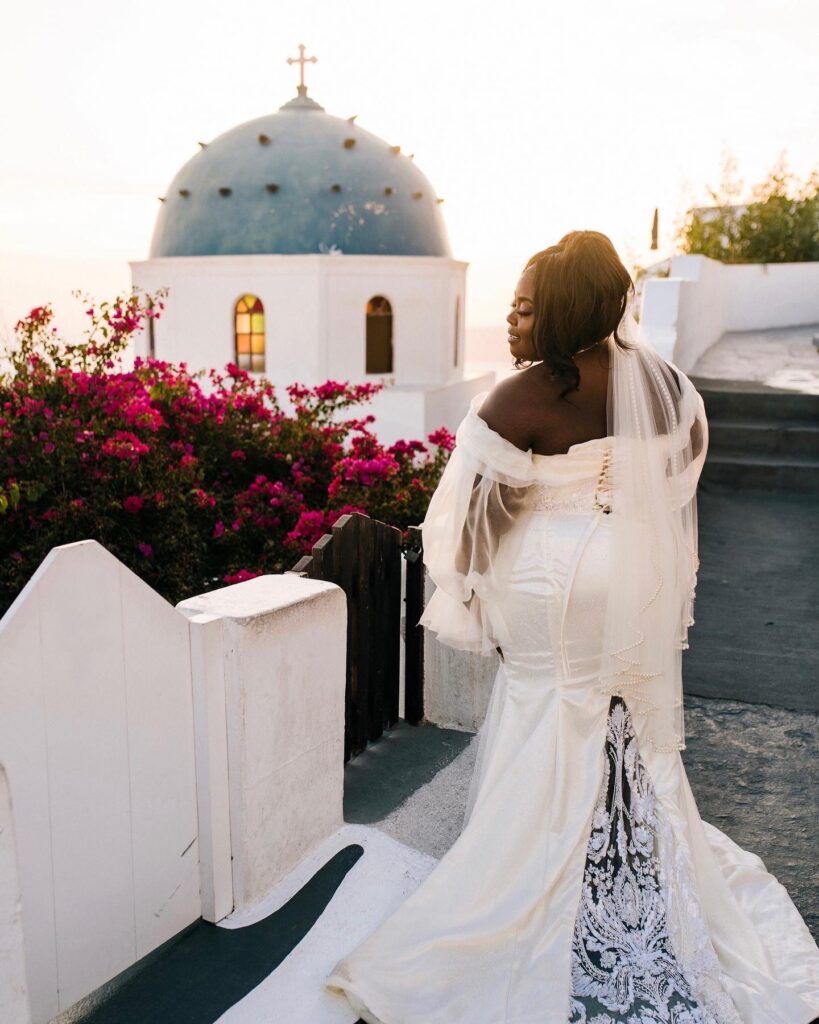 Designer Ashontay Hubbard Delivers Custom Christian Omeshun Gown for Raven Goodwin's Wedding