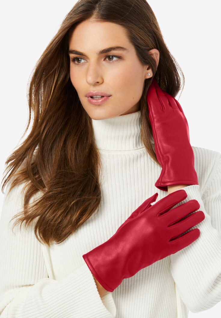 Women Within Fleece Lined Leather Gloves