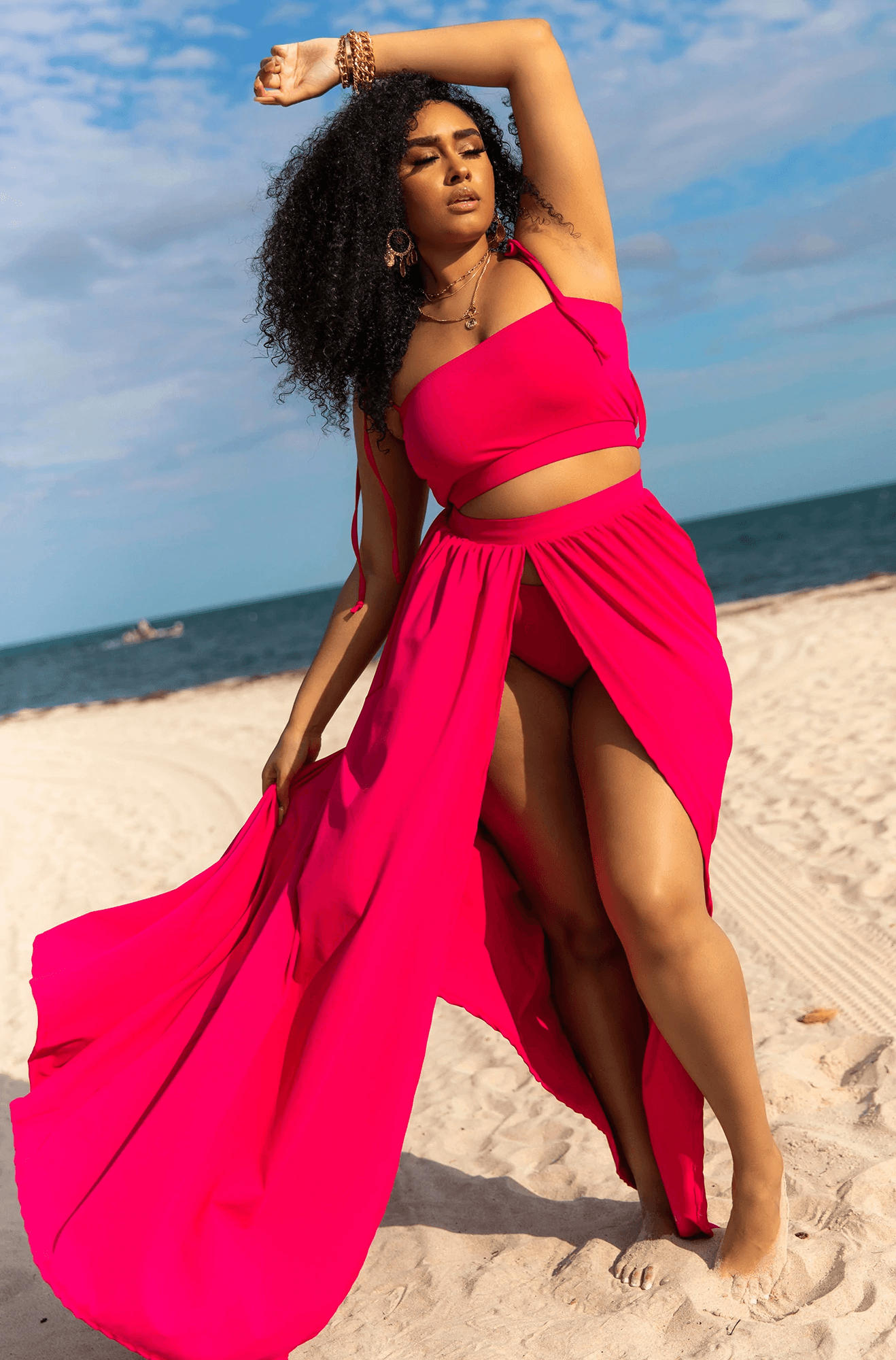 Rebdolls 2022 Swimwear Collection Montego Bae String Bandeau Bikini Top Bottom Coverup
