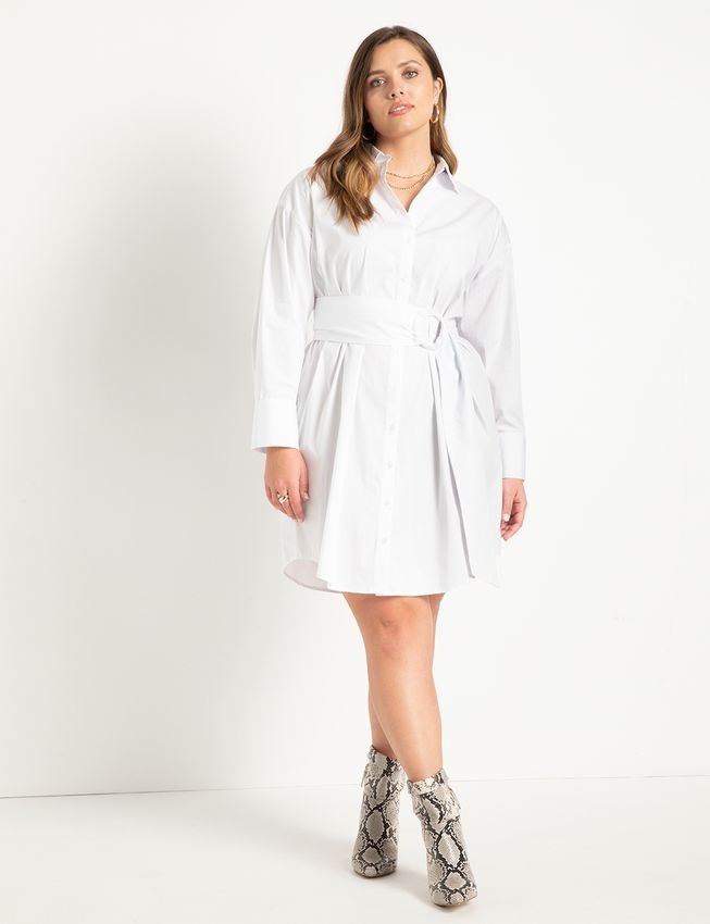 relaxed shirtdress with belt 1