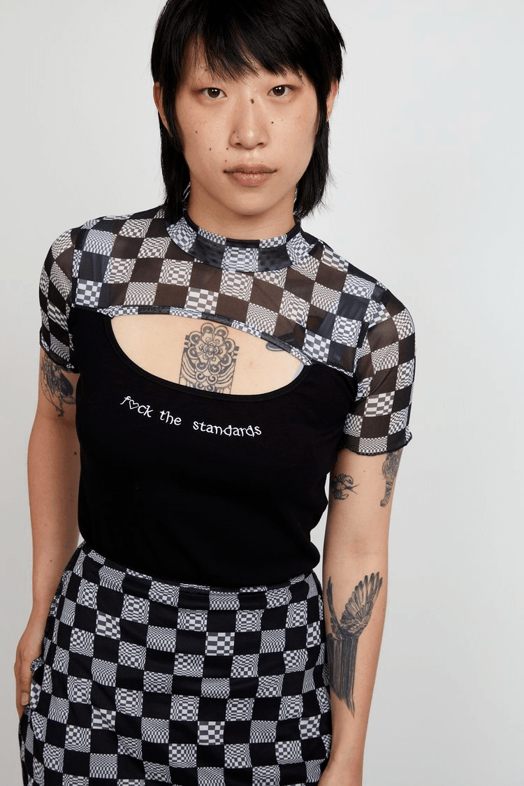 C'est D S/S 22 FTS Top in Black