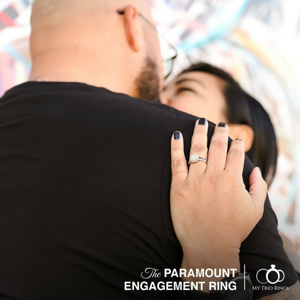 My Trio Rings for plus size brides and grooms