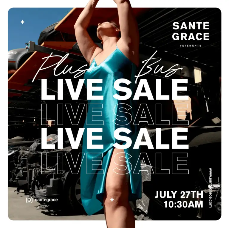 The Plus Bus and Sante Grace LIVE Sale